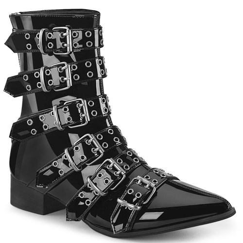 mens goth boots clearance